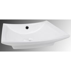 Síklapos kerámiamosdó, íves