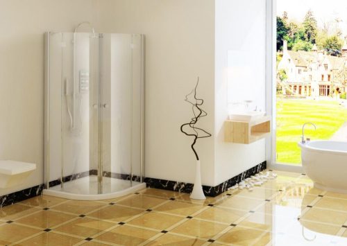 SMARTFLEX íves sarok zuhanykabin két nyílóajtóval