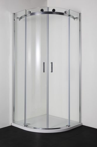 ELEGANCE íves sarok zuhanykabin két tolóajtóval