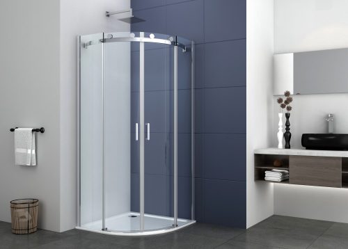 ELEGANCE íves sarok zuhanykabin két tolóajtóval