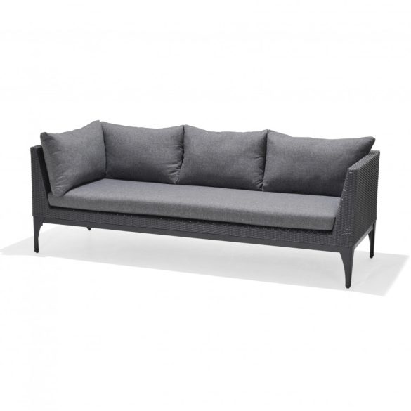 INFINITY kerti kanapé garnitúra, fekete