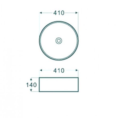 SLIM síklapos kerámiamosdó, kerek