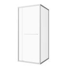 SANOSLIM sarokkabin toló-forgó ajtóval, 100 cm, króm