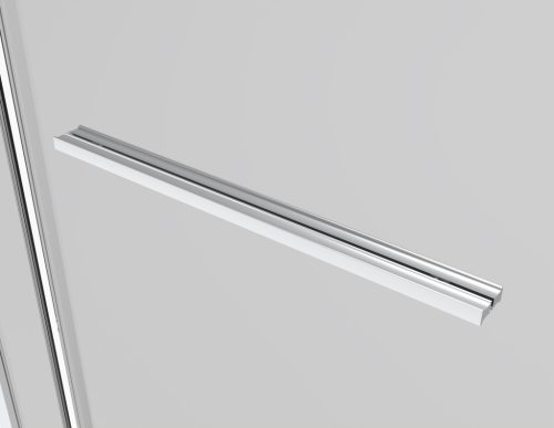 SANOSLIM sarokkabin toló-forgó ajtóval, 100 cm, króm