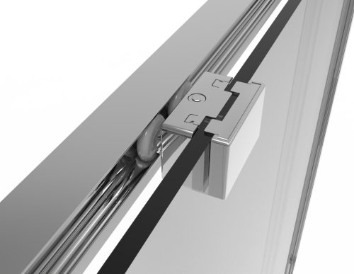 SANOSLIM zuhanyajtó, 100 cm, króm