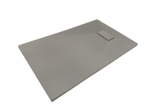 SMC 80 szögletes zuhanytálca, betonszürke