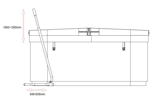 SWIM SPA fedél kiemelő