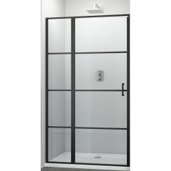 ELITE BLACK osztott nyílóajtó (6 mm) 100 cm