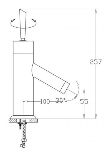 SANOSWING mosdó csaptelep