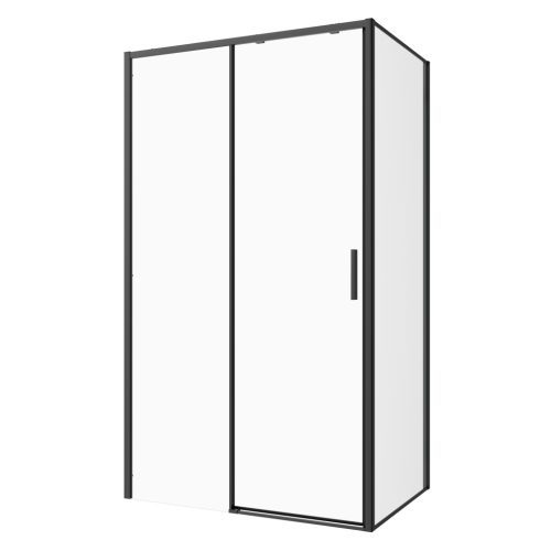 SANOSLIM tolóajtó, 100 cm, fekete