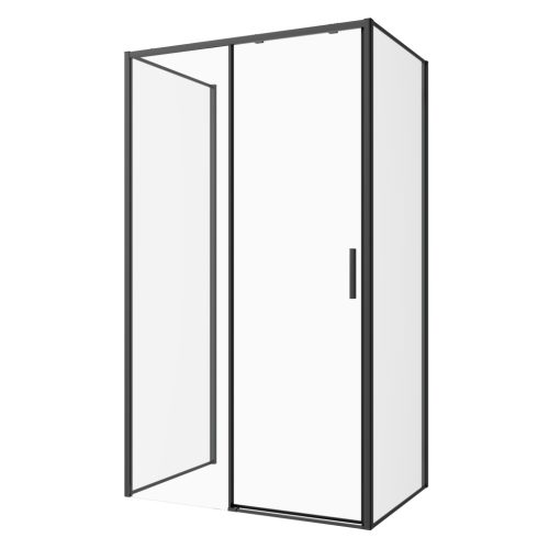 SANOSLIM tolóajtó, 100 cm, fekete