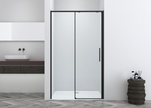 SANOSLIM tolóajtó, 100 cm, fekete