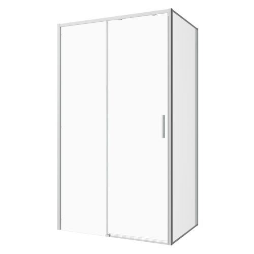 SANOSLIM tolóajtó, 140 cm, króm