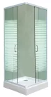 Sarokkabin két tolóajtóval, fehér 90 cm