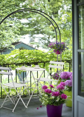 VALENCIA erkély garnitúra, 3 részes, összecsukható