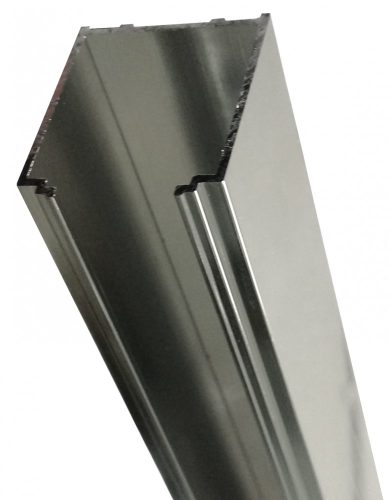 Toldóprofil, króm, 2 cm
