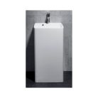 Öntött márvány álló mosdó, fehér