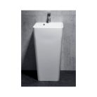 Öntött márvány álló mosdó, fehér