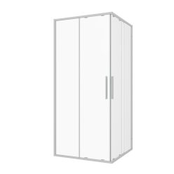 SANOSLIM zuhanyajtó, 90 cm, króm