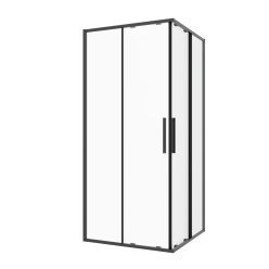 SANOSLIM zuhanyajtó, 120 cm, fekete