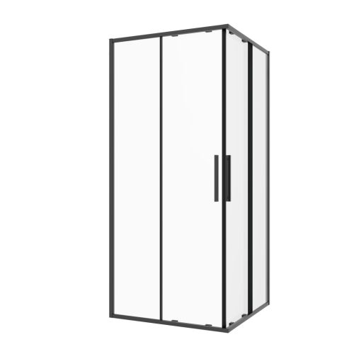 SANOSLIM zuhanyajtó, 120 cm, fekete