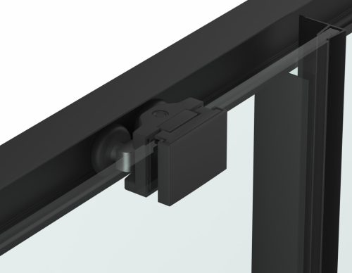 SANOSLIM zuhanyajtó, 120 cm, fekete
