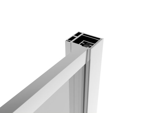 SANOSLIM zuhanyfal, 100 cm, króm