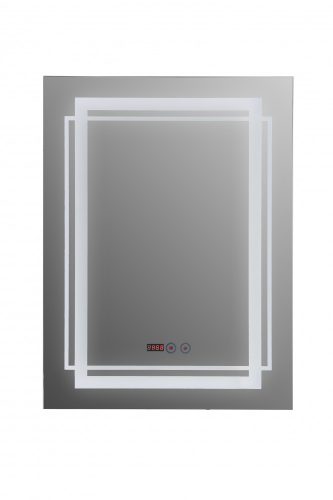 Tükör indirekt LED-es megvilágítással, érintőkapcsolóval, 60×80 cm