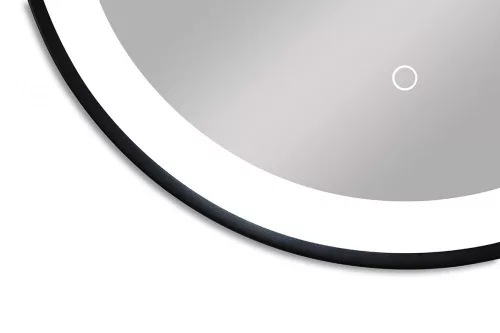 Tükör indirekt LED-es megvilágítással, érintőkapcsolóval, Ø 60 cm