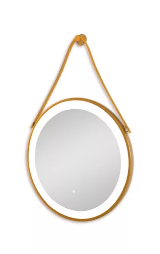 Tükör indirekt LED-es megvilágítással, érintőkapcsolóval, Ø 60 cm
