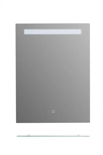 Tükör indirekt LED-es megvilágítással, érintőkapcsolóval, üvegpolccal